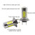 LED H7 High Beam/ Fog Light, ICBEAMER 2 pcs H7 12V 11W Newest Version 3570 COB Chips Projector Lens White 6000K Bulbs