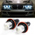 ICBEAMER for BMW E39 E53 E60 E61 E63 E64 E65 E66 E87 LED 12V 6W White Angel Eyes Halo Light Bulbs Lamps Can Replace OEM Factory Light Bulbs [Pack of 2 pcs]