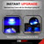 ICBEAMER Tesla Interior LED Lights Kit: Ultra-bright, easy plug-in, with a panel removal tool. Fits Model 3, S, Y, X. Trunk, Frunk, Door Puddle, Foot-Well, Tesla Accessories(4 Packs in Blue).
