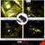 ICBEAMER Type C Adapters Atmosphere Light, [Color: Yellow] Universal Interface Plug-In Miniature Night light LED USB Car Interior Trunk Ambient
