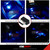 ICBEAMER Type C Adapters Atmosphere Light, [Color: Blue] Universal Interface Plug-In Miniature Night light LED USB Car Interior Trunk Ambient
