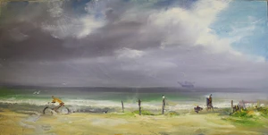 after rain in Galveston