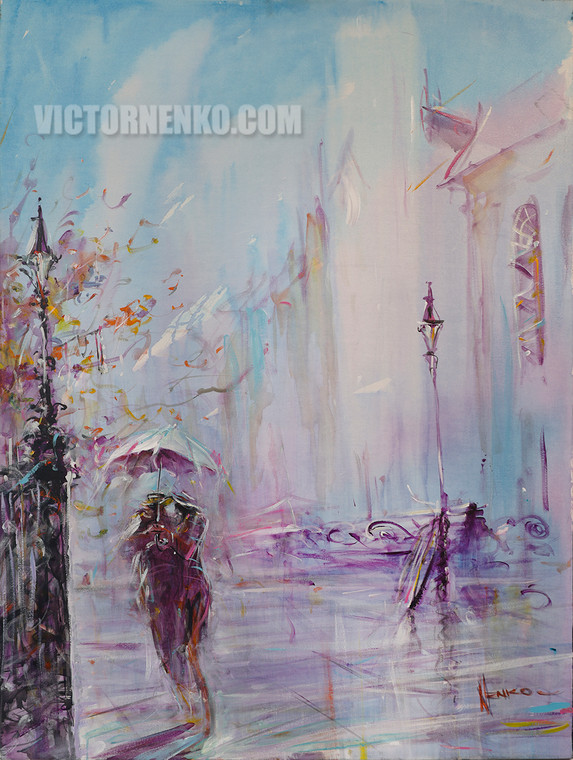 Rain in Jackson Square