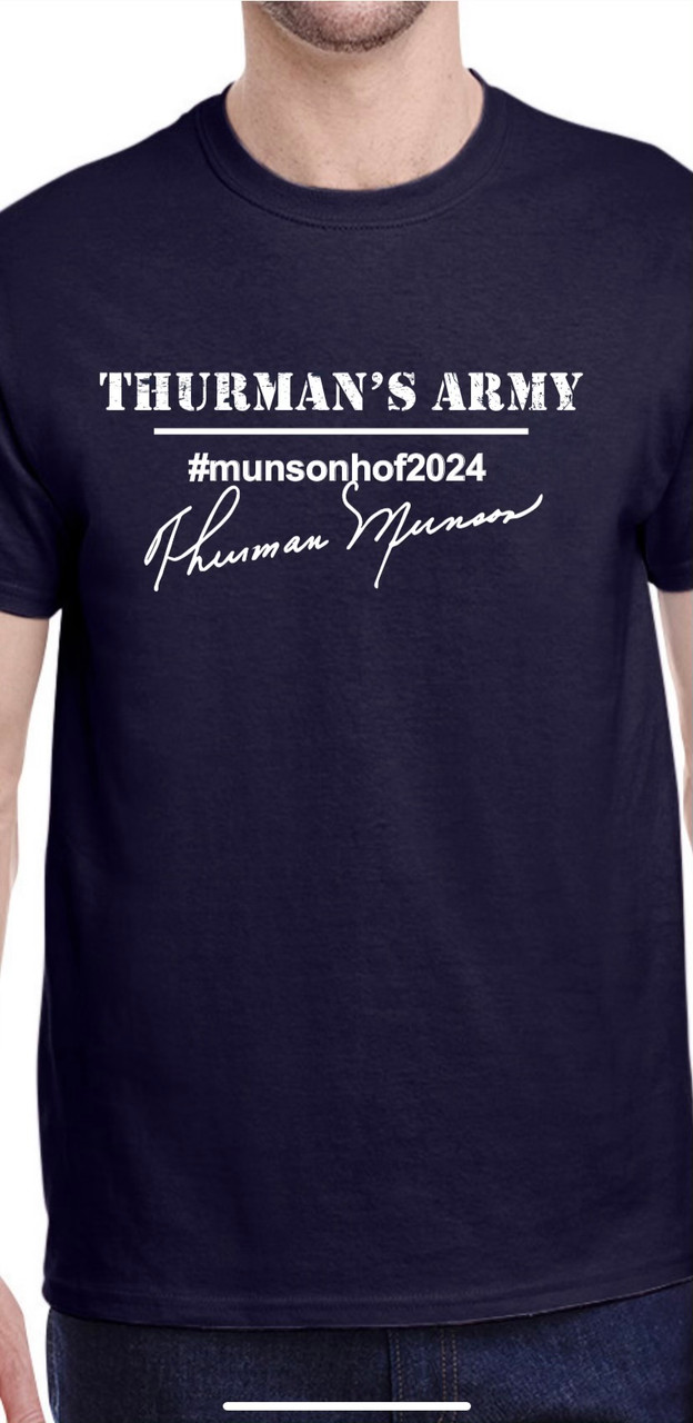 Thurman Munson Men's New York Yankees Home Jersey - White Replica