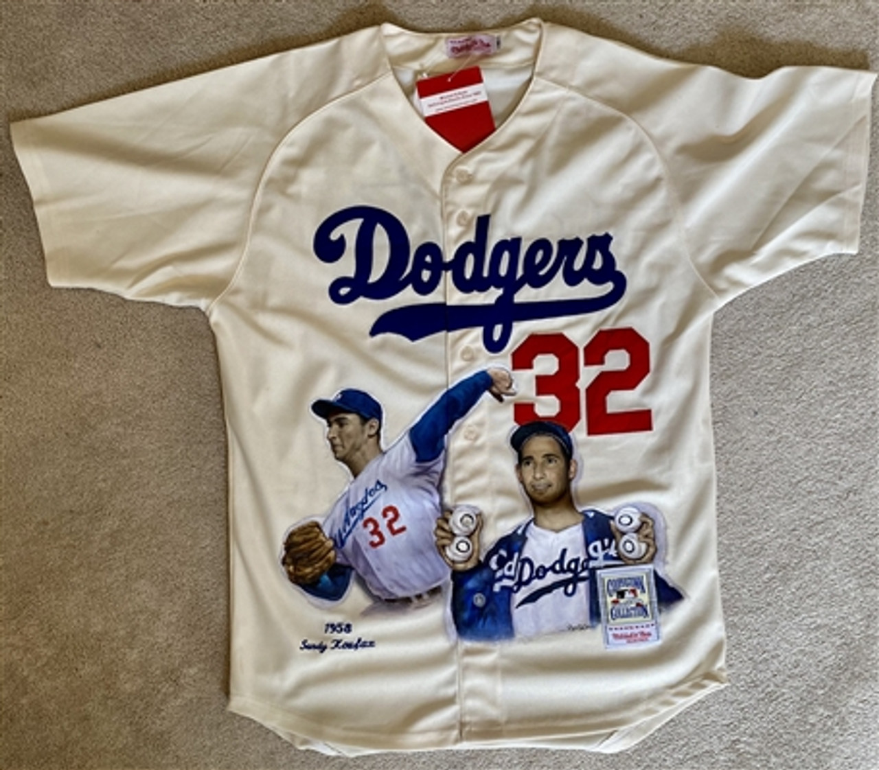 Sandy Koufax Autographed Mitchell & Ness Cooperstown Collection Jersey