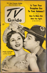 Movie Star Jackie Gleason Unsigned 1951 TV Guide Framed Collage 22"x 27"