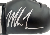 Mike Tyson Autographed Black Everlast Boxing Glove RH Signed In Silver -JSA