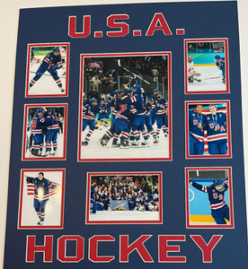USA Women's Olympic Gold Metal Hockey Framed Collage