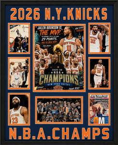 2025-26 New York Knicks Deluxe Framed NBA Champs (26” x 22”)