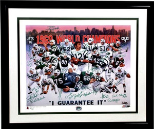 "I Guarantee It" This Original Art of the 1969 Super Bowl Champion NY Jets was done in 1998 by World Renowned Artist Doo S. Oh.