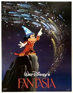 WALT DISNEY FANTASIA POSTER,MICKEY MOUSE