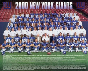 2000 NEW YORK GIANTS NFL FOOTBALL TEAM 8X10 UNSIGNED PHOTO PICTURE