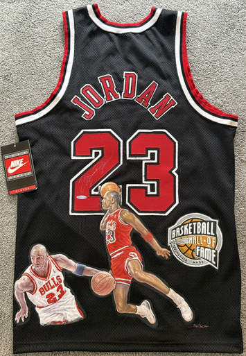 1-of-1 Michael Jordan Original Hand Painted GRAIL Signed Jersey (UDA)