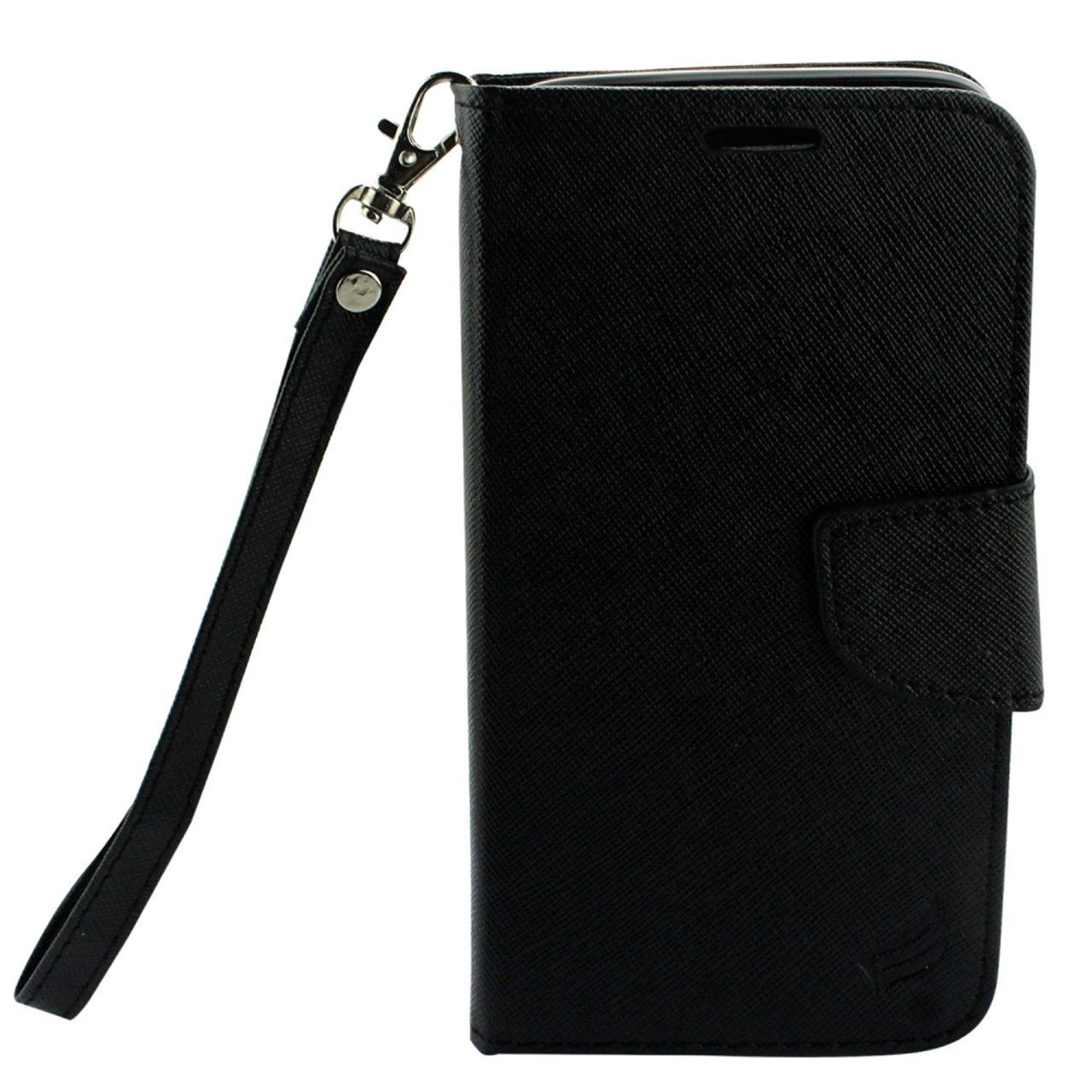 Wallet Fold [ Black ] PU Leather Cover Case For Motorola Moto G5 Plus ...
