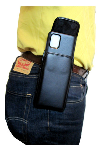 Cell Phone, Utility Belt Pouch w/Shoulder Strap #AC50120K - Jamin Leather®