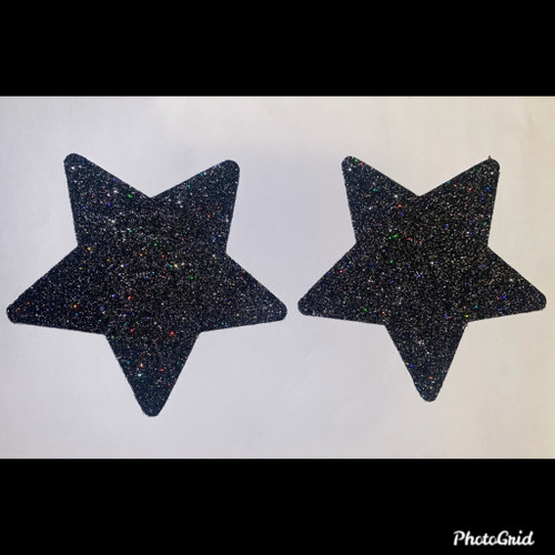 Glitter Black Star Pasties