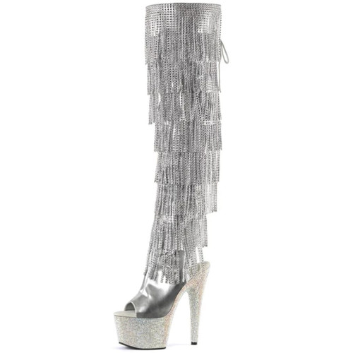 7 Inch Fringe Gothic Exotic Dancer Boots