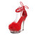 15cm Women Sexy Party Dress High Heels Stripper Fluff Buckle Bride Sandals Platform Shoes 330-19
