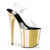 8 inch Sexy Metal Radium Pole Dance Shoes Clear Elegant Exotic Stripper Gladiator Open Toe Sandals E-293