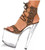 Transparent Platform Thin Heel women shoes