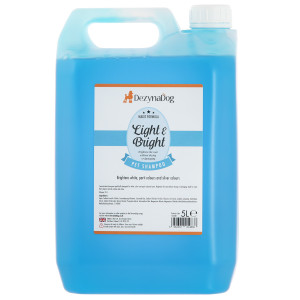 DeZynaDog Light & Bright White Coat Enhance Shampoo 5L