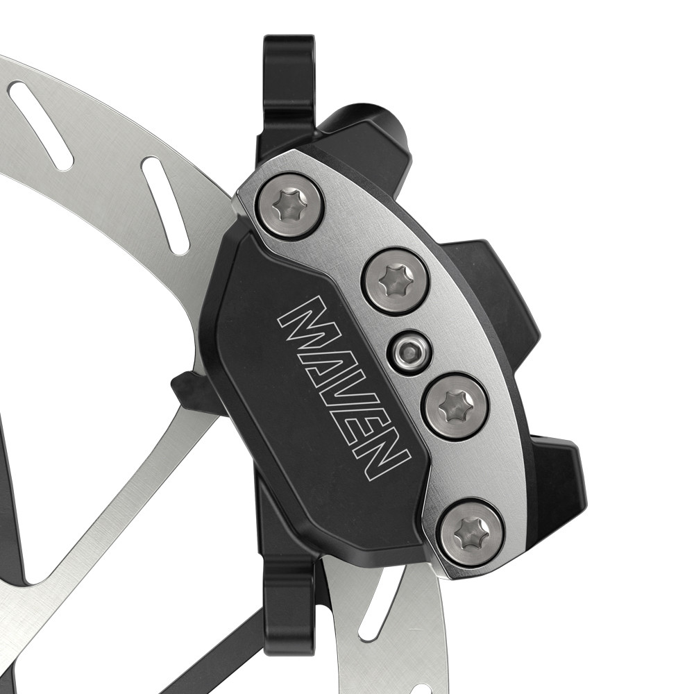 SRAM Maven Ultimate Stealth Disc Brake Set, 4-Piston Caliper