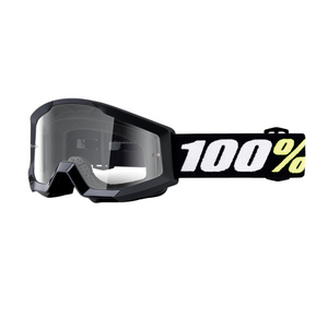 100% Strata Mini MTB Goggles Black with Clear Lens 100% Strata Mini MTB Goggles Black with Clear Lens