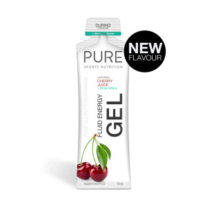 PURE Fluid Energy Gel Single Serve 50g Cherry + Caffeine