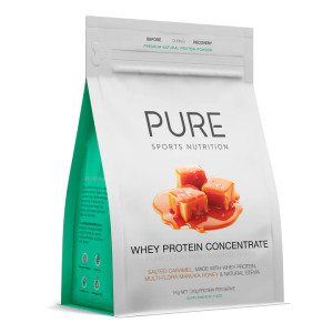 PURE Whey Protein - Honey Salted Caramel 1kg pouch PURE Whey Protein - Honey Salted Caramel 1kg pouch
