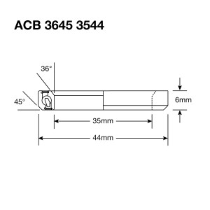 Enduro HS Bearing 1.125" 35 x 44 x 5.5 36x45° SS Enduro HS Bearing 1.125" 35 x 44 x 5.5 36x45° SS