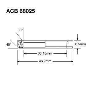 Enduro HS Bearing 1.25" 33.15 x 46.9 x 6.5 36x45° BO