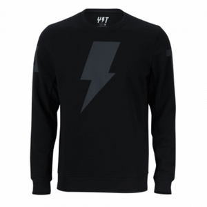 YT Flasher Sweater Crew Neck Black front YT Flasher Sweater Crew Neck Black front