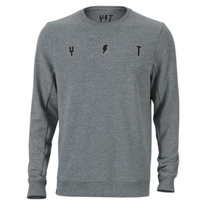 YT Simple Sweater Crew Neck Grey Melange Large front YT Simple Sweater Crew Neck Grey Melange Large front