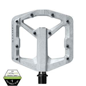 Crankbrothers Flat Pedals MTB Stamp 2 Small Raw Silver V2 Crankbrothers Flat Pedals MTB Stamp 2 Small Raw Silver V2