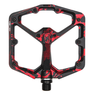Crankbrothers Flat Pedals MTB Stamp 7 Large Splatter Paint Red Crankbrothers Flat Pedals MTB Stamp 7 Large Splatter Paint Red