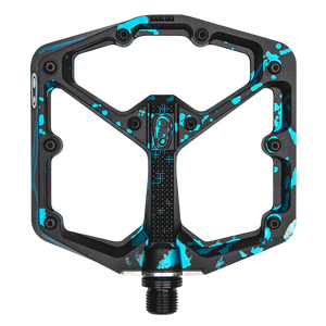 Crankbrothers Flat Pedals MTB Stamp 7 Large Splatter Paint Blue Crankbrothers Flat Pedals MTB Stamp 7 Large Splatter Paint Blue