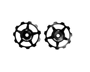 Reverse Aluminium pulley set Black
