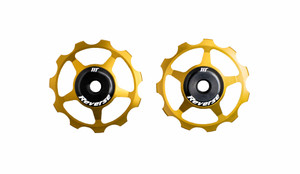 Reverse Aluminium pulley set Gold