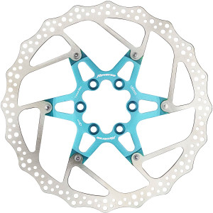 Reverse Brake Disc Rotor Bike AL/Steel 180mm Blue