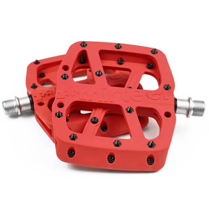e*thirteen Base Flat Pedal Comp Body 22 pins Red