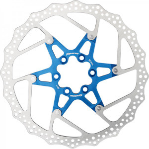 Reverse Brake Disc Rotor Bike AL/Steel 180mm Blue