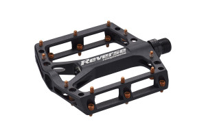 Reverse Bike Pedals Black ONE Black Orange