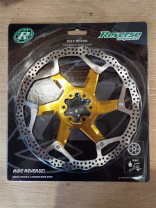 Reverse Brake Disc Rotor AL/Steel 200mm Gold