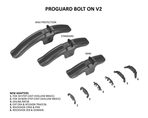 RRP ProGuard Front Mudguard Mini BOLT ON v2 MTB