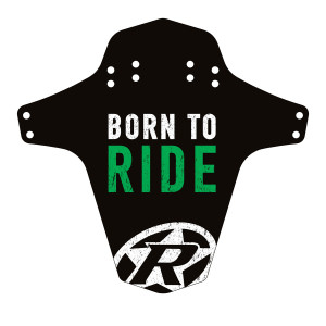 Reverse Mud guard MTB Bike Born to Ride Black Neon Green
