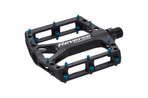 Reverse Pedals Black ONE Black Light Blue