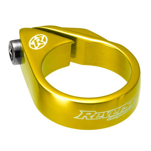 Reverse Seat Post Clamp - Bolt Type 34.9mm Gold