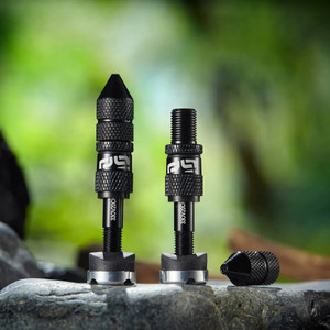 e*thirteen Schrader Tubeless Valves 16-24mm Black