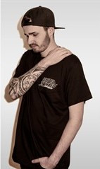 Reverse T-shirt United in Shred Bike Black Medium