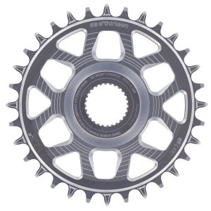 e*thirteen Helix Race e*spec Direct Mount Chainring for Bosch CX/SX - 34T, 15mm Offset, Sterling Silve